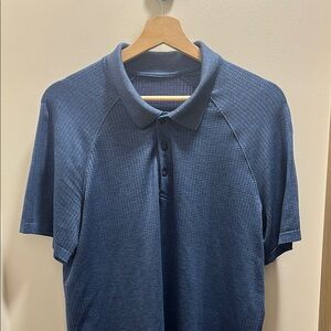 lululemon athletica Navy Metal Vent Tech Polo Shirt